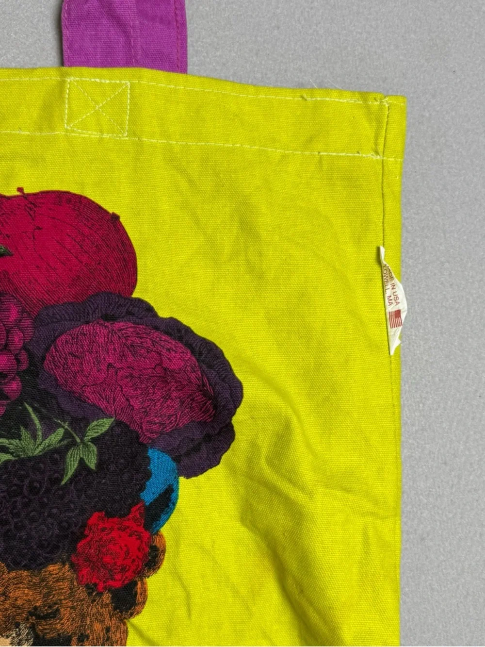 VTG Trader Joes Tote Fruit Lady By Special Appointment Reusable Canvas Bag - Picture 4 of 10